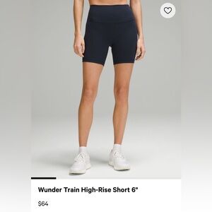 Lululemon Wunder Train Shorts 6”